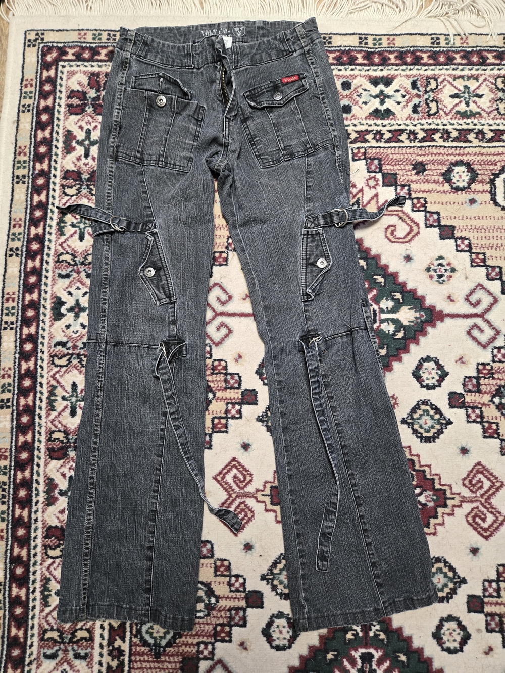 Volt Co. Denim Cult Y2K Strap Jeans – Size 30